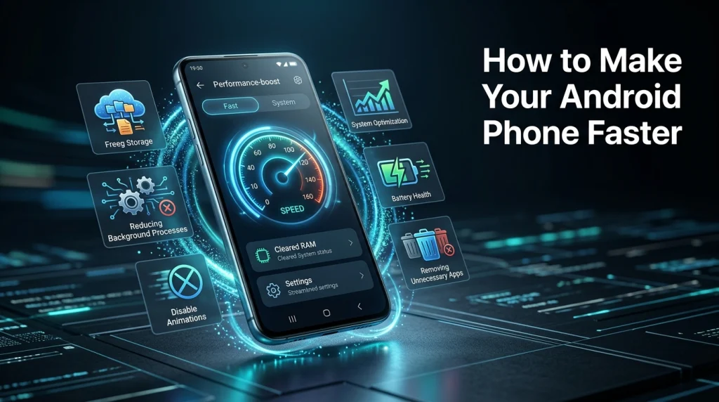 Android phone optimized for faster performance